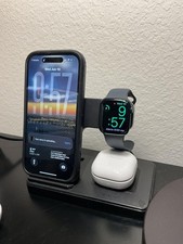 Wireless Charger iPhone Charging Station: 3 in 1 Power Stand Multiple Devices...