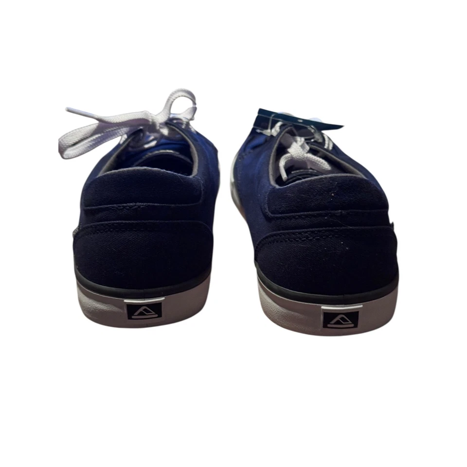 Reef Deckhand 3 Navy Grey Canvas Boat Shoes Men's Size 11 - Image 2 of 4