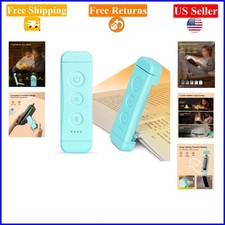 USB Rechargeable Clip-on LED Book Light with 3 Amber Colors Dimmable Bright...