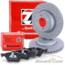 ZIMMERMANN SPORT-BREMSSCHEIBEN + BELÄGE VORNE FÜR BMW 3-ER E90 E91 E92 E93