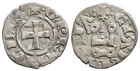 FITZ CRUSADERS Achaia William of Villehardouin Silver Denier TOURNOIS ~AWE1363