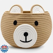 BYLSSNUK Baby Basket for Nursery - Bear Gift Baskets Empty for Kids Baby Show