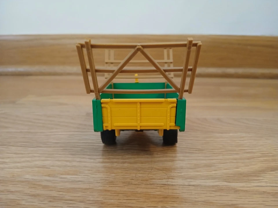 Remolque basculante Gran Bretaña 9565 verde amarillo 1979 escala 1:32 vintage LEER Foto 3 de 4