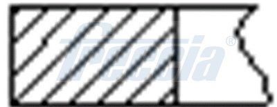 FRECCIA FR10-214700 Piston Ring Set mm Cylinder Bore Fits Ford Fiesta MK4