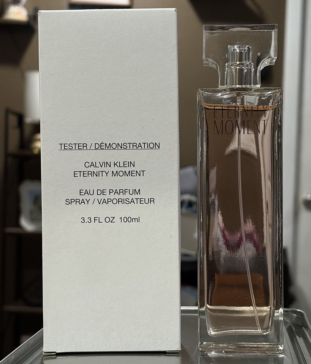 Eternity Moment by Calvin Klein EDP Spray for Women New Tester 3.3