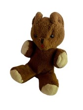 VTG Midcentury Eden WindUp Musical Brown Teddy Bear Plush Stuffed Animal Working