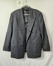 Studio 0001 Ferre Gray Pinstripe Wool Blazer Mens Size 46