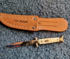 FORT ANCIENT Vintage Miniature Mini Bowie KNIFE CLEAN BLADE