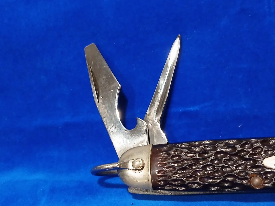 老式Kabar 1152 Scout Camp 4刀片工具停产折叠刀 — 第 2/4 张图片