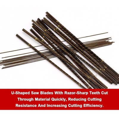 Fret U-Shape Sawblades For Metal Woodworking Craft Jewelry DIY Hand Tools 130mm
