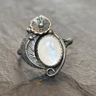 Navajo Vintage Sterling Silver Ring Mother Of Pearl Classic Size 5