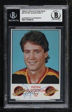 BAS 1986-87 Vancouver Canucks Team Issue Patrik Sundstrom #17 BGS Authentic 0q3