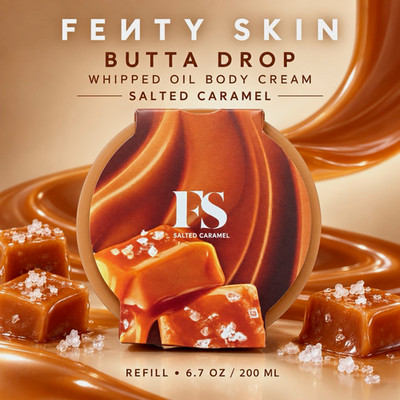Fenty Skin Butta Drop Body Cream Moisturizer Salted Caramel Refill 6.7 oz