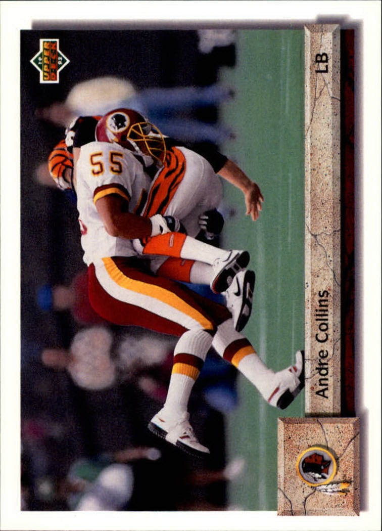 1992 Upper Deck Football Card #182 Andre Collins