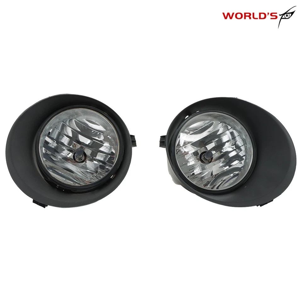 A Pair For Toyota Tundra 2007-2013 Sequoia Bumper Fog Lights Lamp W/Cover LH+RH - Image 3 of 4