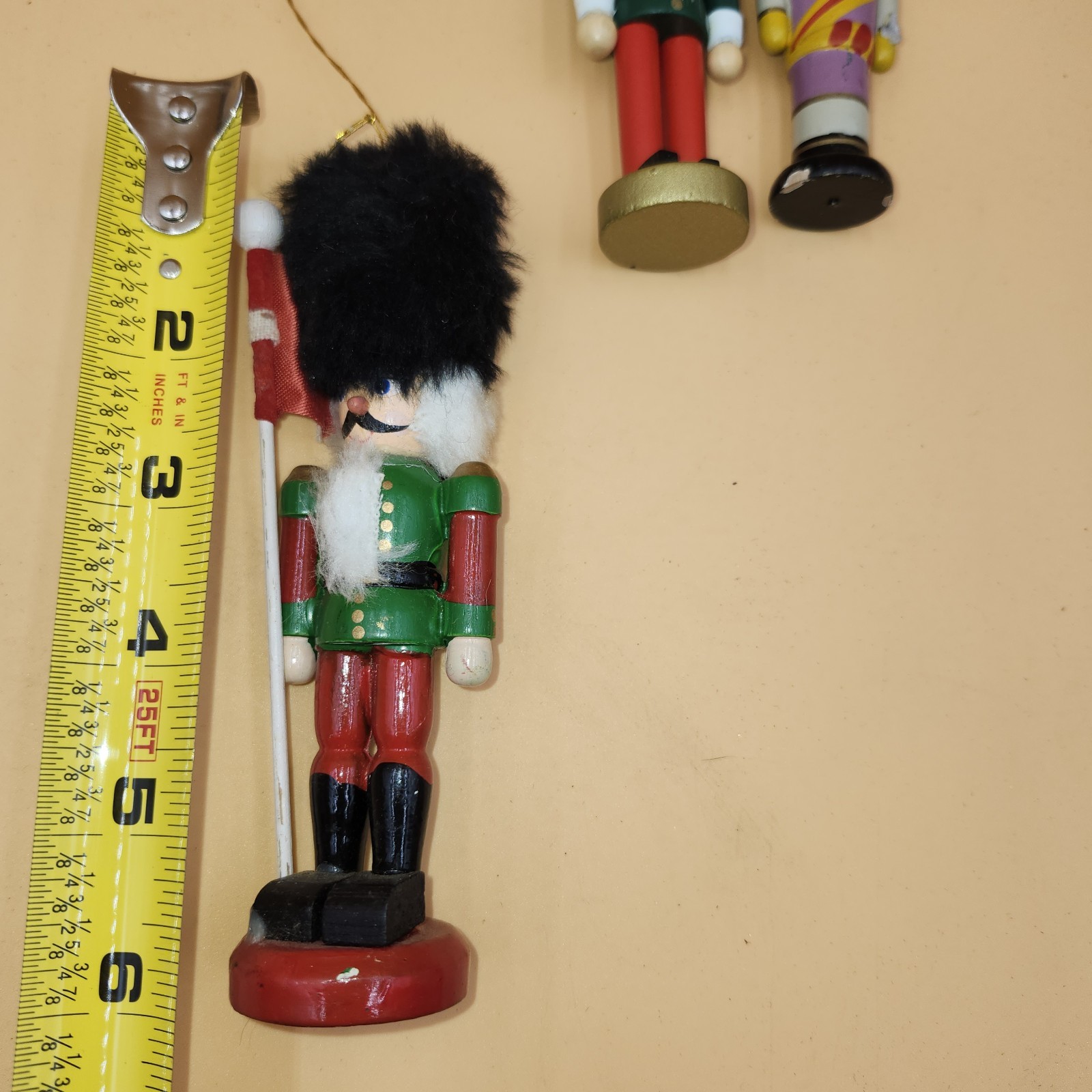 Lot of vintage wood handmade nutcracker ornament Kurt Adler
