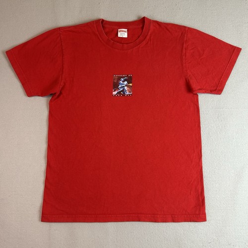 Supreme Cyber T Shirt USA SS17 Red F Off Box Logo Graphic Skate NYC Rare Men’s M