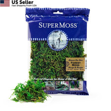 SuperMoss 25320 Forest Moss 80.75 in3 Bag Appx. 2oz , Fresh Green