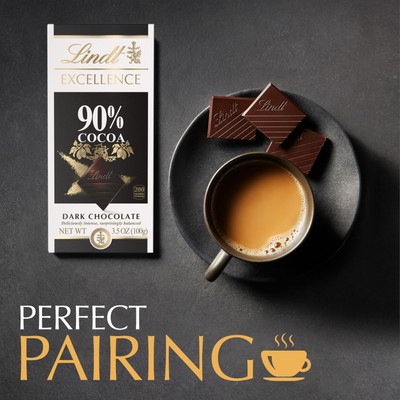 Lindt Excellence Bar, 90% Cocoa Supreme Dark Chocolate, Gluten