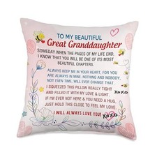 Great Granddaughter Gifts From Great Grandma Great Grandpa Throw Pillow 18x18