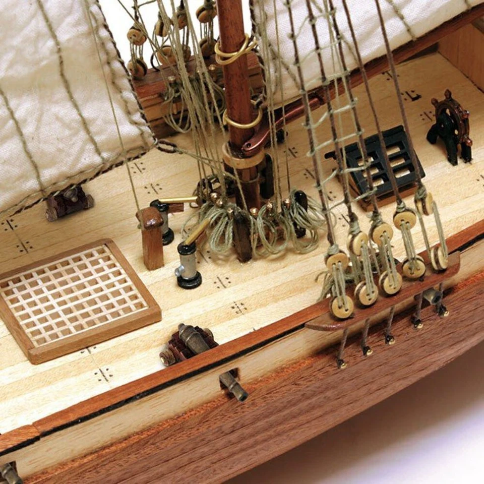 OcCre Albatros Schooner Model Ship Kit 1:100 Wooden, 57cm Length - Bild 3 von 4