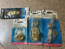 4 pack lot National Hardware Miscellaneous Locks 1 Showcase 1 Sash 1 Drawer lock