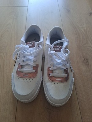 PUMA Sneaker Gr 38 Weiß/ Altrosa