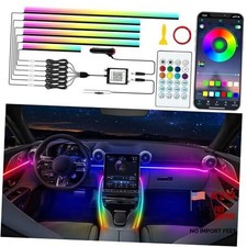 Car LED Strip Lights, Interior Acrylic LED 6 in 1 4 29.5 43.3 14.5 inches