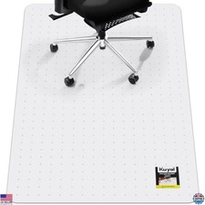 Kuyal Office Chair Mat for Carpet, 32x55 Clear Heavy Duty Computer Chair Mat,