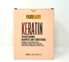 PUREnature Keratin Strengthening Shampoo & Conditioner, 16.9 fl oz