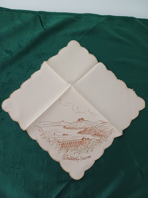 Andenken-/Souvenir-Taschentuch ''Waldeck a. Edersee''   ( 35 )