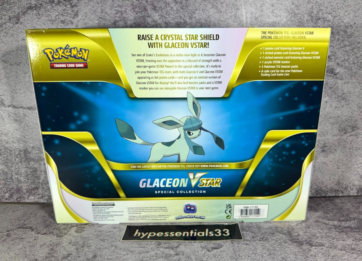 Pokemon Set of 2 Leafeon VSTAR and Glaceon VSTAR Special
