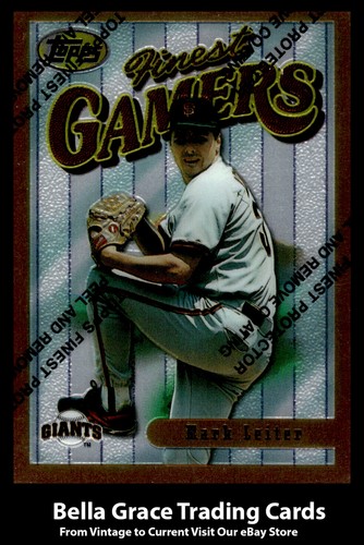 1996 Topps Finest Mark Leiter #34 card