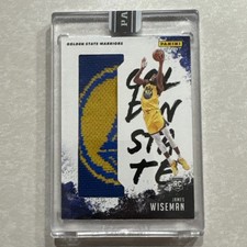 2021 NBA Panini Instant Sock Relic My City James Wiseman SSP 9/10 RC Warriors