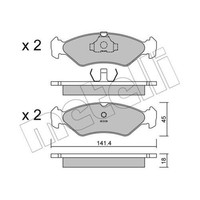 Metelli BremsbeläGe Bremsbelegsatz Vorne FüR Ford Fiesta Iii