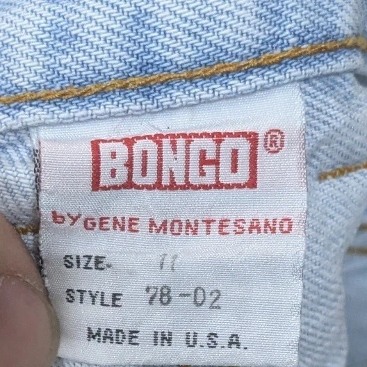 Pantalones Cortos Jeans Bongo Denim Vintage Mamá Retro tiro alto lavado claro para niños 11 EE. UU. Foto 2 de 4