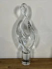 Large Art Glass Abstract Sculpture Livio Seguso Signed Murano Vintage 24.5" Tall