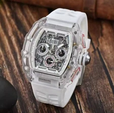 Richard Fashion Style Rapper Mille Colorful Deal Skeleton Transparent Watch