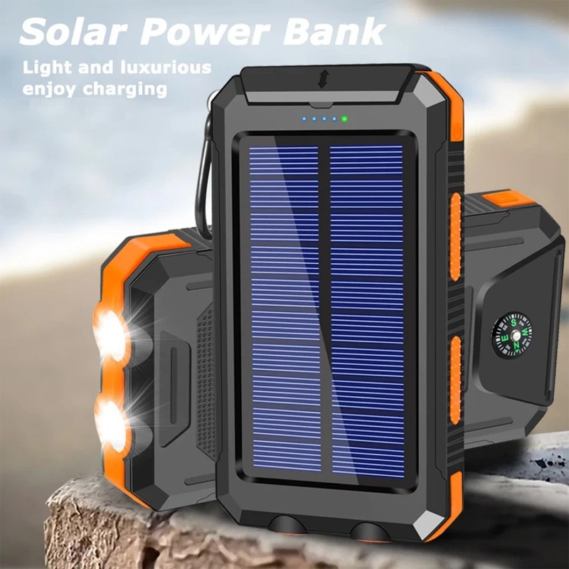 2026 Super 40000000mAh Solar Power Bank Dual USB Portable Ch