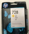 Encre jaune 40 ml HP 728 DesignJet authentique pour imprimante multifonction T730, T830