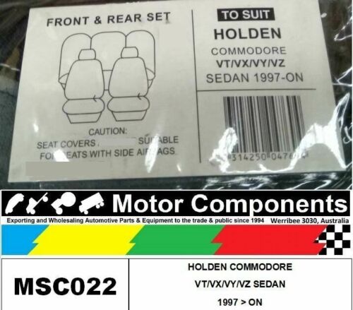 SEATCOVER TO SUIT HOLDEN COMMODORE VT/VX/VY/VZ SEDAN 1997 > ON - Photo 1/4
