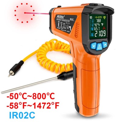 Digital Infrared Thermometer Non-contact Pyrometer Laser Temperature Meter Image