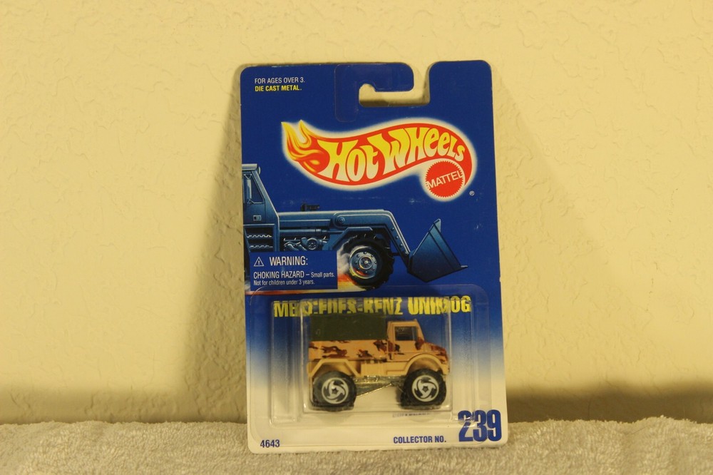 HOT WHEELS MERCEDES BENZ UNIMOG #239 1991