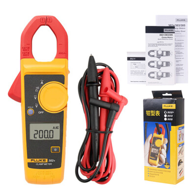 Fluke 302+ Digital Clamp Meter AC Current 400A AC/DC Voltage Resistance 4000 