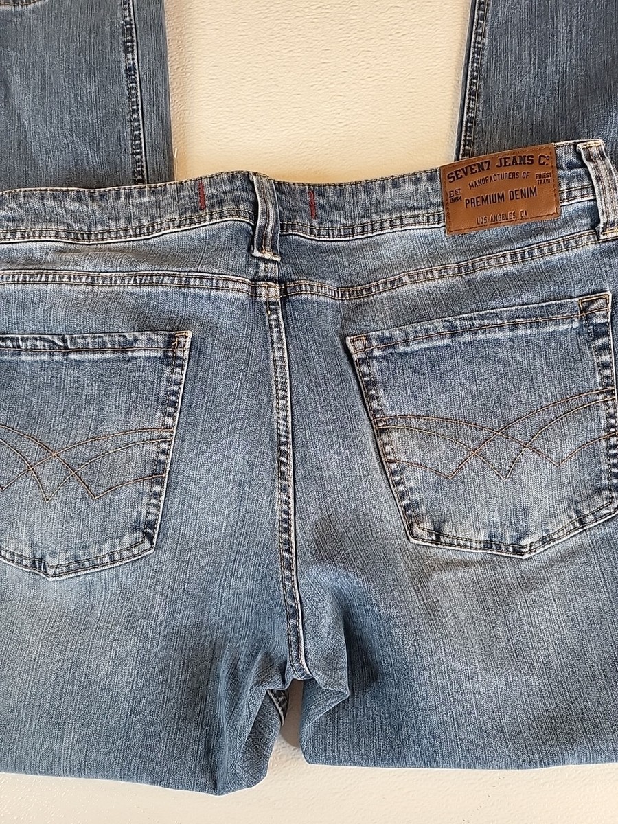 Seven7 Jeans 36x29 (Altered From 32) Straight Fit Stretch Dark