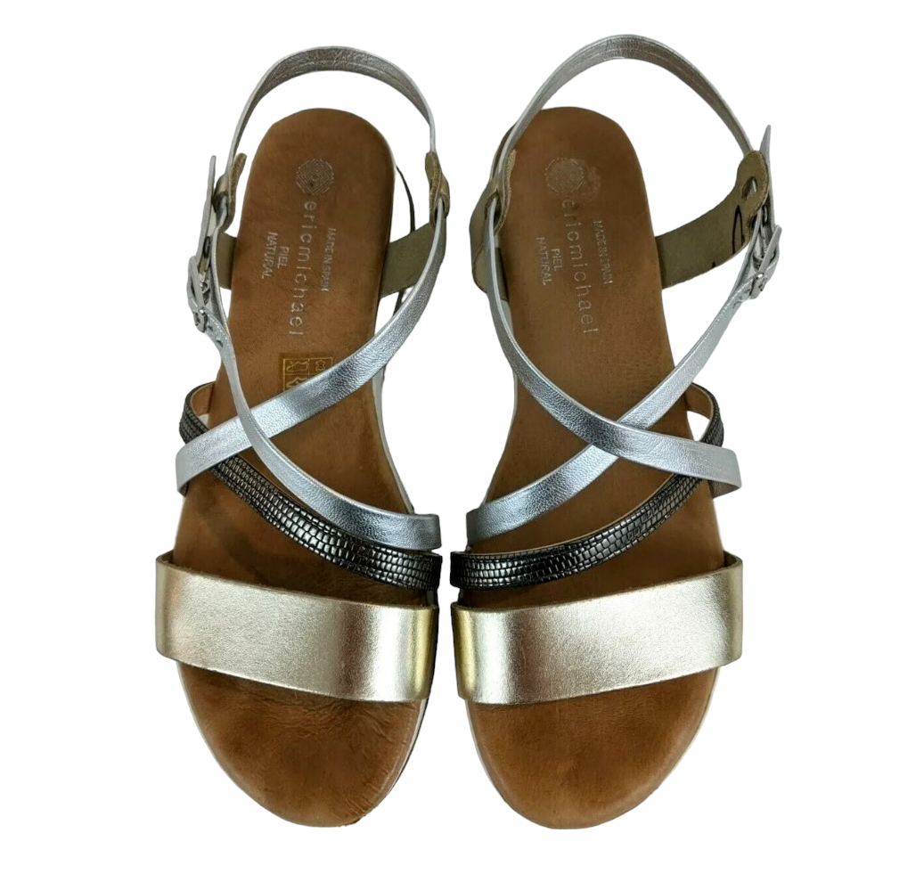 tri color sandals
