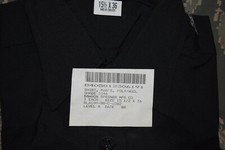 ' shirt mens poly/wool black military navy size 15 1/2 x 36