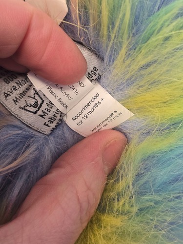 Grande Jellycat Arcobaleno Pom-Pom Struzzo Emu Colorato Peluche Uccellino ��Animale di Peluche - Foto 8 di 10