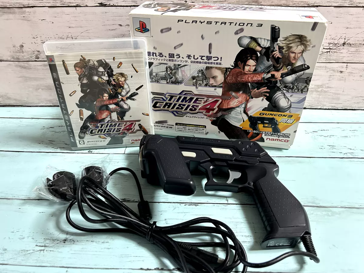 PS3 TIME CRISIS 4 w/Guncon3 Gun Controller PlayStation3 Boxed import Japan  Game