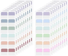 240 Pcs 1Inch Sticky Index Tabs, Repositionable Colored Book Sticky Tabs Page Ta